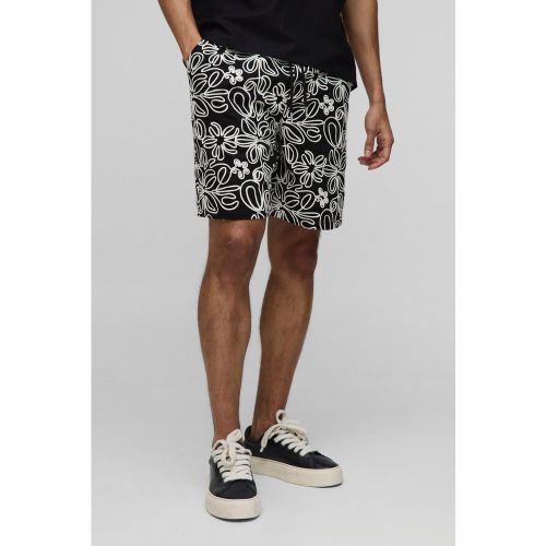 Short large élastiqué en corde - S - Boohooman - Modalova