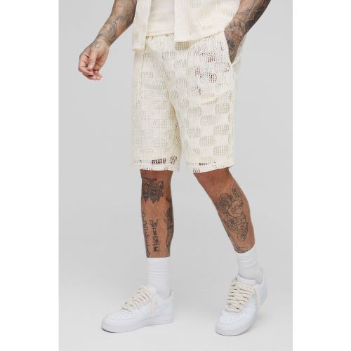 Tall - Short à carreaux et coutures apparentes homme - S - Boohooman - Modalova
