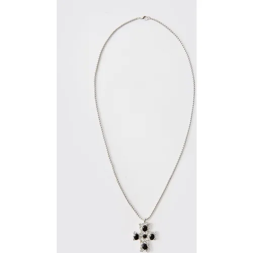 Collier à pendentif croix en - ONE SIZE - Boohooman - Modalova