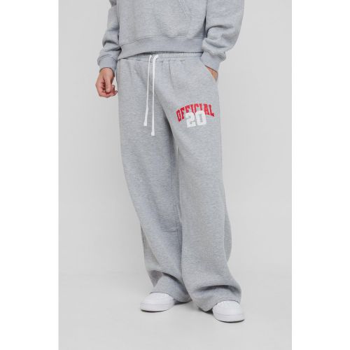 Jogging large universitaire à double taille - XL - Boohooman - Modalova