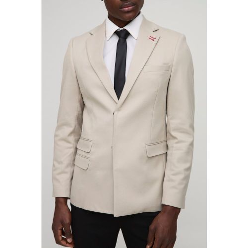 Blazer cintré en twill texturé - 34 - Boohooman - Modalova