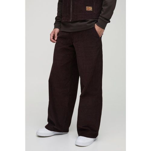 Pantalon baggy en velours côtelé - S - Boohooman - Modalova