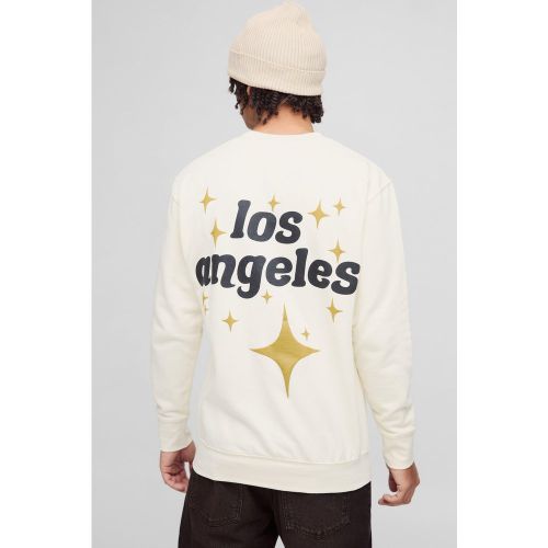 Sweat oversize à imprimé Los Angeles - S - Boohooman - Modalova