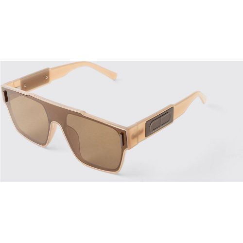 Lunettes de soleil visière teintées - ONE SIZE - Boohooman - Modalova