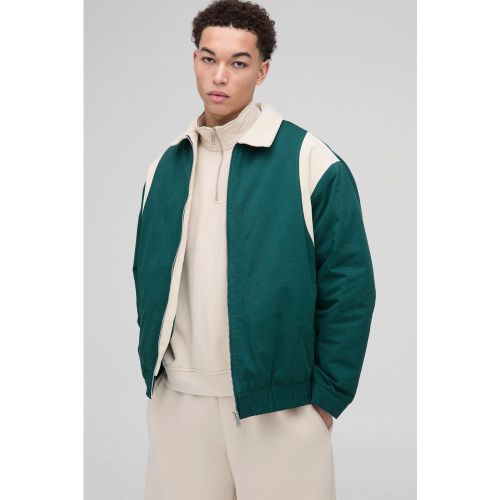 Bomber oversize en velours côtelé homme - S - Boohooman - Modalova