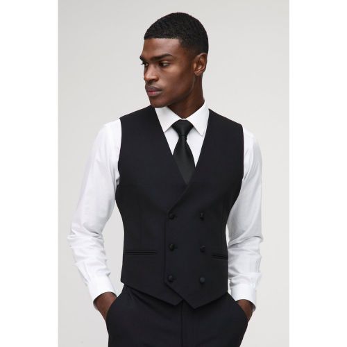 Gilet cintré croisé sans manches - 34 - Boohooman - Modalova