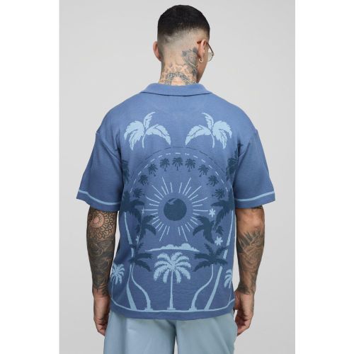Tall - Chemise oversize à imprimé palmier - 2XL - Boohooman - Modalova