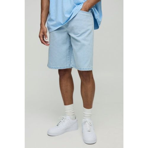 Bermuda droit délavé en jean - S - Boohooman - Modalova