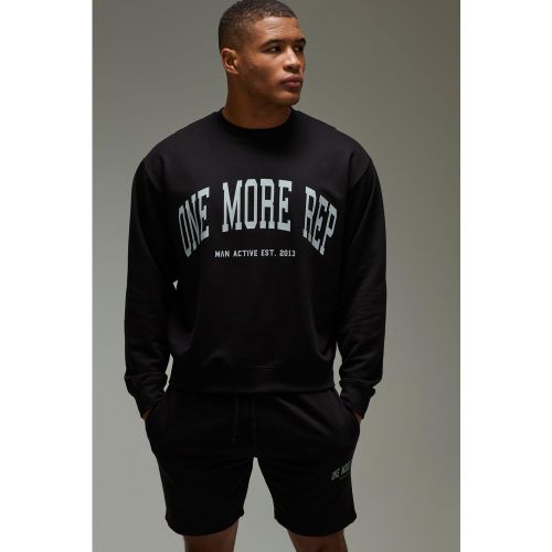 Ensemble oversize avec sweat et short - MAN Active - 2XL - Boohooman - Modalova