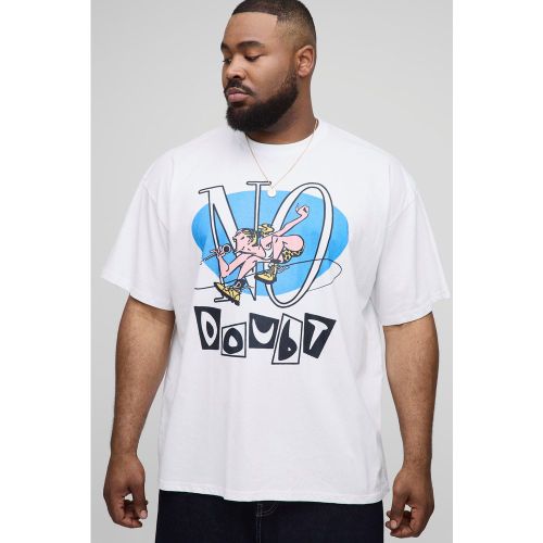 Grande taille - T-shirt oversize à imprimé Pas de doute - 2XL - Boohooman - Modalova