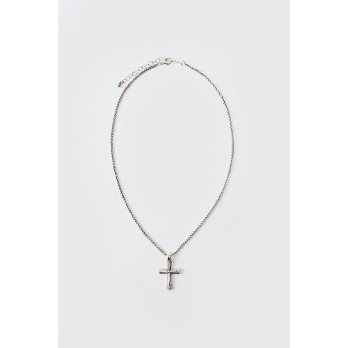 Collier é à pendentif croix - ONE SIZE - Boohooman - Modalova