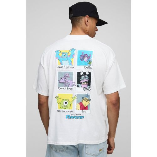 T-shirt oversize à col montant et imprimé Disney Monsters Inc - S - Boohooman - Modalova