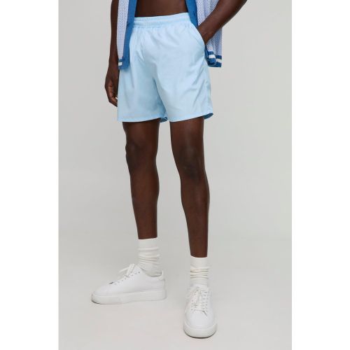 Short de bain droit mi-long uni - S - Boohooman - Modalova