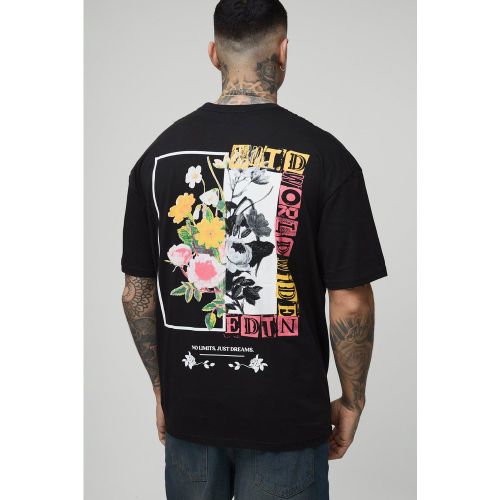 Tall - T-shirt oversize fleuri - 2XL - Boohooman - Modalova