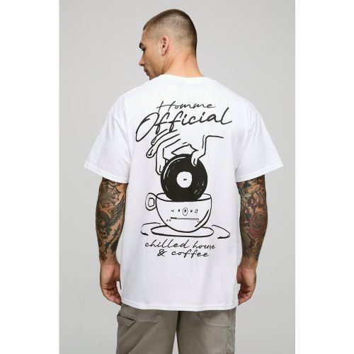 T-shirt oversize à imprimé Official - S - Boohooman - Modalova