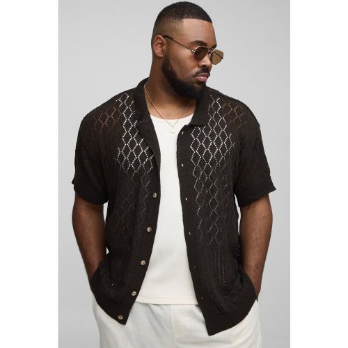 Grande taille - Polo à coutures apparentes - 2XL - Boohooman - Modalova
