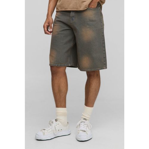 Short baggy délavé en jean - 28 - Boohooman - Modalova