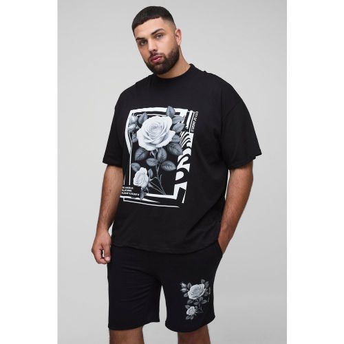 Grande taille - Ensemble oversize fleuri à col montant - 2XL - Boohooman - Modalova