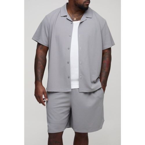 Grande taille - Ensemble avec chemise et short - 2XL - Boohooman - Modalova