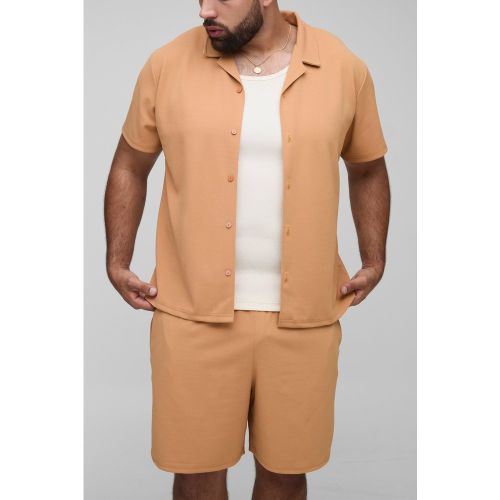 Grande taille - Ensemble avec chemise et short - 2XL - Boohooman - Modalova