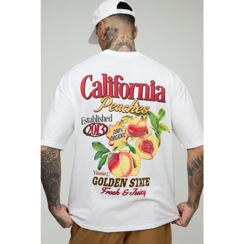 Tall - T-shirt oversize à slogan California - 2XL - Boohooman - Modalova