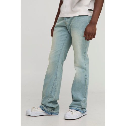 Jean flare délavé - 28R - Boohooman - Modalova