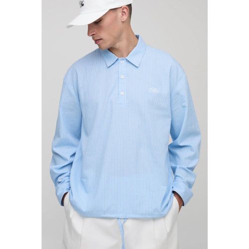 Chemise de rugby rayée à manches longues - S - Boohooman - Modalova
