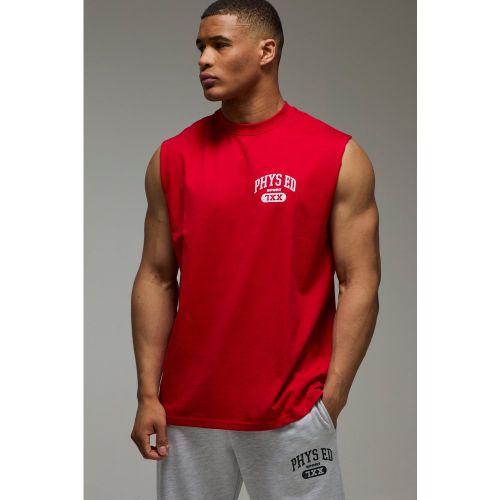 Débardeur oversize à slogan - MAN Active - 2XL - Boohooman - Modalova