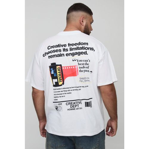 Grande taille - T-shirt oversize imprimé - 2XL - Boohooman - Modalova