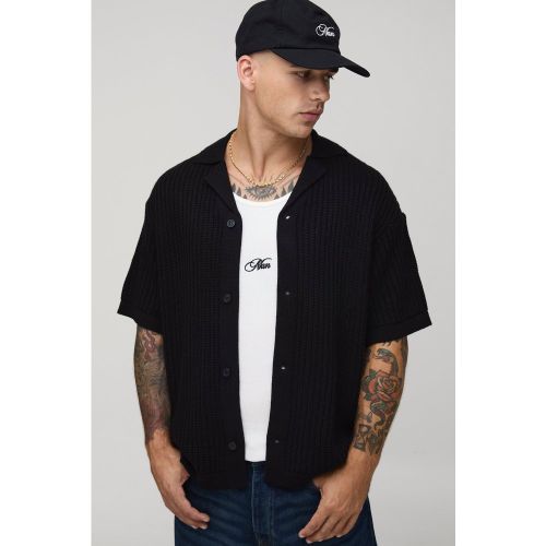Chemise oversize côtelée - S - Boohooman - Modalova