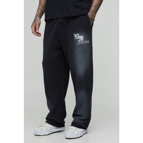 Tall - Jogging oversize délavé à imprimé graffiti - S - Boohooman - Modalova