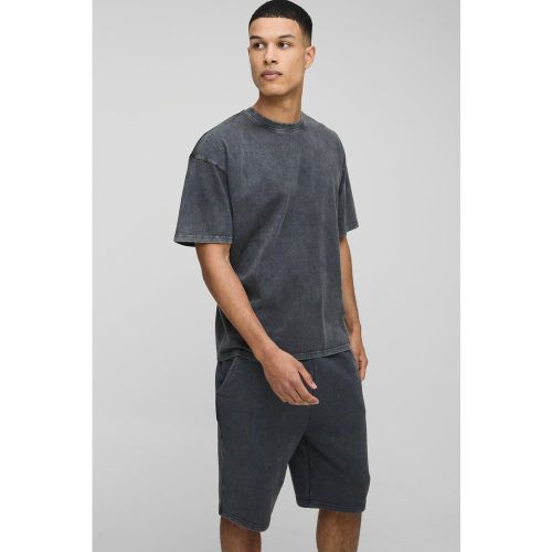 Tall - Ensemble oversize délavé avec short - 2XL - Boohooman - Modalova