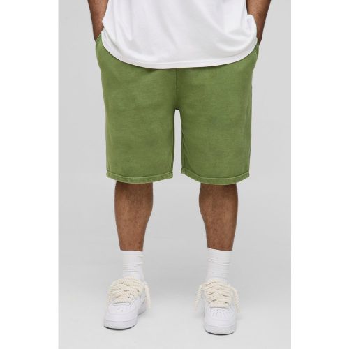 Grande taille - Short large délavé en jersey - 2XL - Boohooman - Modalova