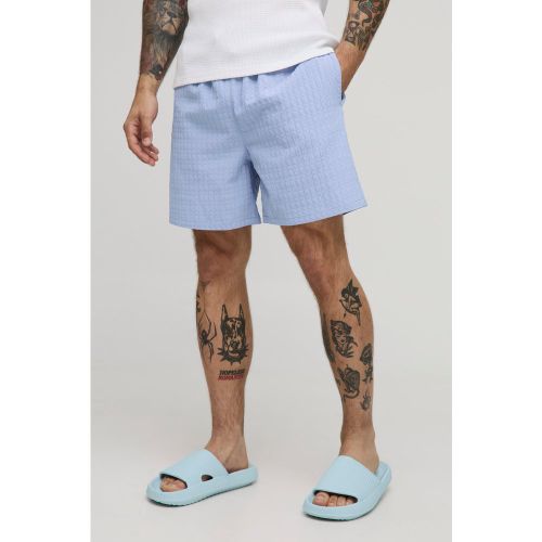 Short de bain mi-long à carreaux - S - Boohooman - Modalova