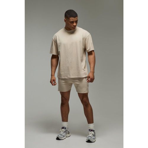 Ensemble de survêtement avec t-shirt et short - MAN Active - 2XL - Boohooman - Modalova