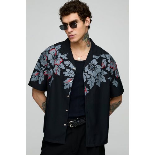 Chemise oversize fleurie à broderie - S - Boohooman - Modalova