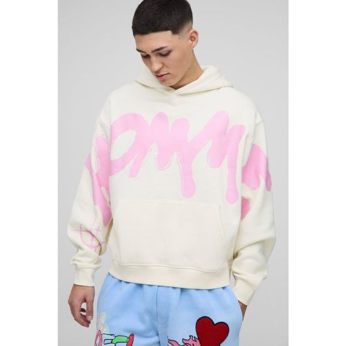Sweat à capuche oversize à imprimé étoile - S - Boohooman - Modalova