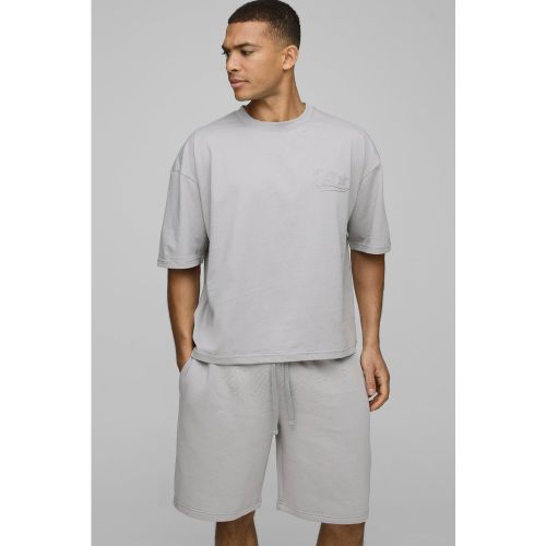 Ensemble oversize à coutures contrastantes - Official homme - S - Boohooman - Modalova