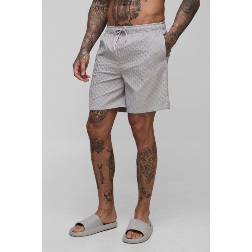 Tall - Short de bain mi-long texturé - 2XL - Boohooman - Modalova