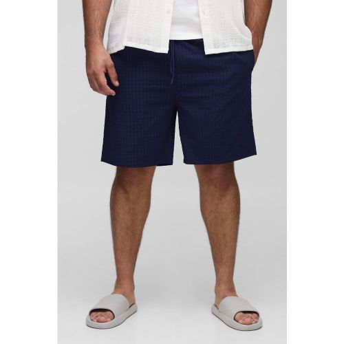 Grande taille - Short de bain long à carreaux - 2XL - Boohooman - Modalova