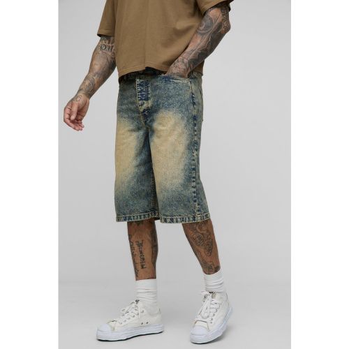 Tall - Bermuda extra délavé - 30 - Boohooman - Modalova