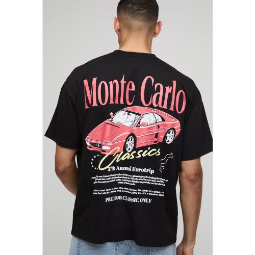 T-shirt oversize à imprimé voiture de Monte Carlo - S - Boohooman - Modalova