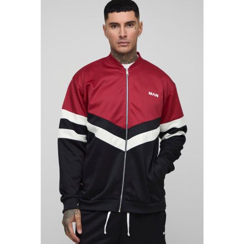 Tall - Veste color block à col cheminée - MAN homme - 2XL - Boohooman - Modalova