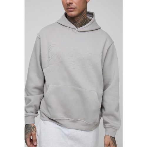 Tall - Sweat à capuche oversize à coutures contrastantes - Official homme - 2XL - Boohooman - Modalova