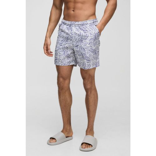 Short de bain mi-long à motif homme - S - Boohooman - Modalova