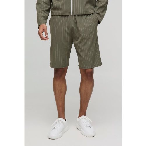 Short large à rayures - S - Boohooman - Modalova