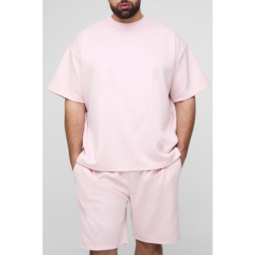 Grande taille - Ensemble oversize avec t-shirt et short - 2XL - Boohooman - Modalova