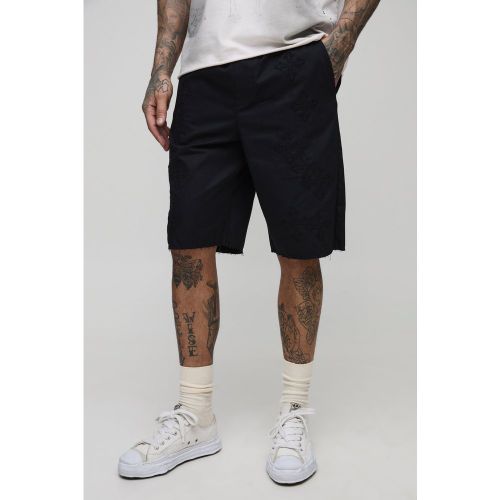 Tall - Short à écusson taille élastiquée - 2XL - Boohooman - Modalova