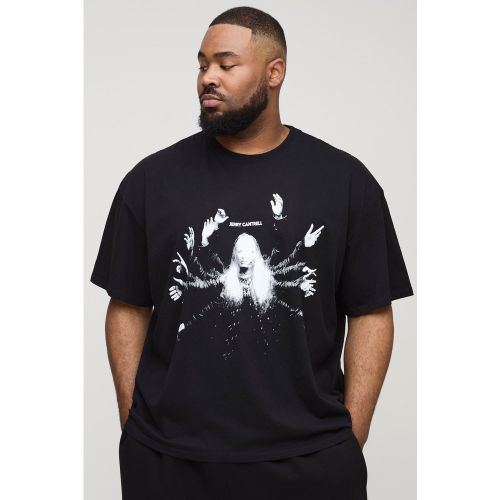 Grande taille - T-shirt oversize à imprimé Jerry Cantrell - 2XL - Boohooman - Modalova