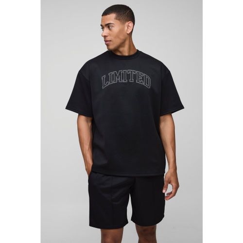Ensemble oversize avec t-shirt et short - S - Boohooman - Modalova